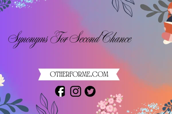 synonyms for second chance