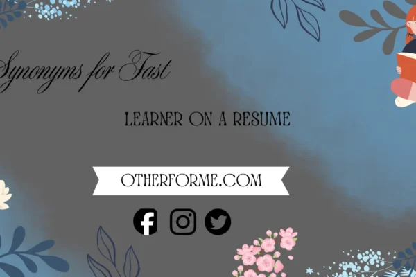 synonyms for fast learner on a resume