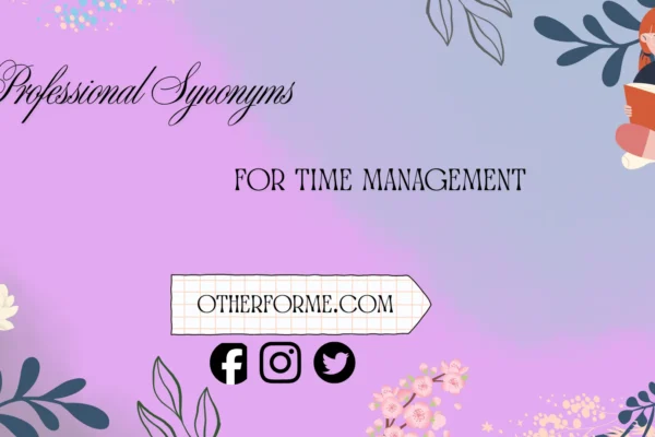 professional synonyms for time management