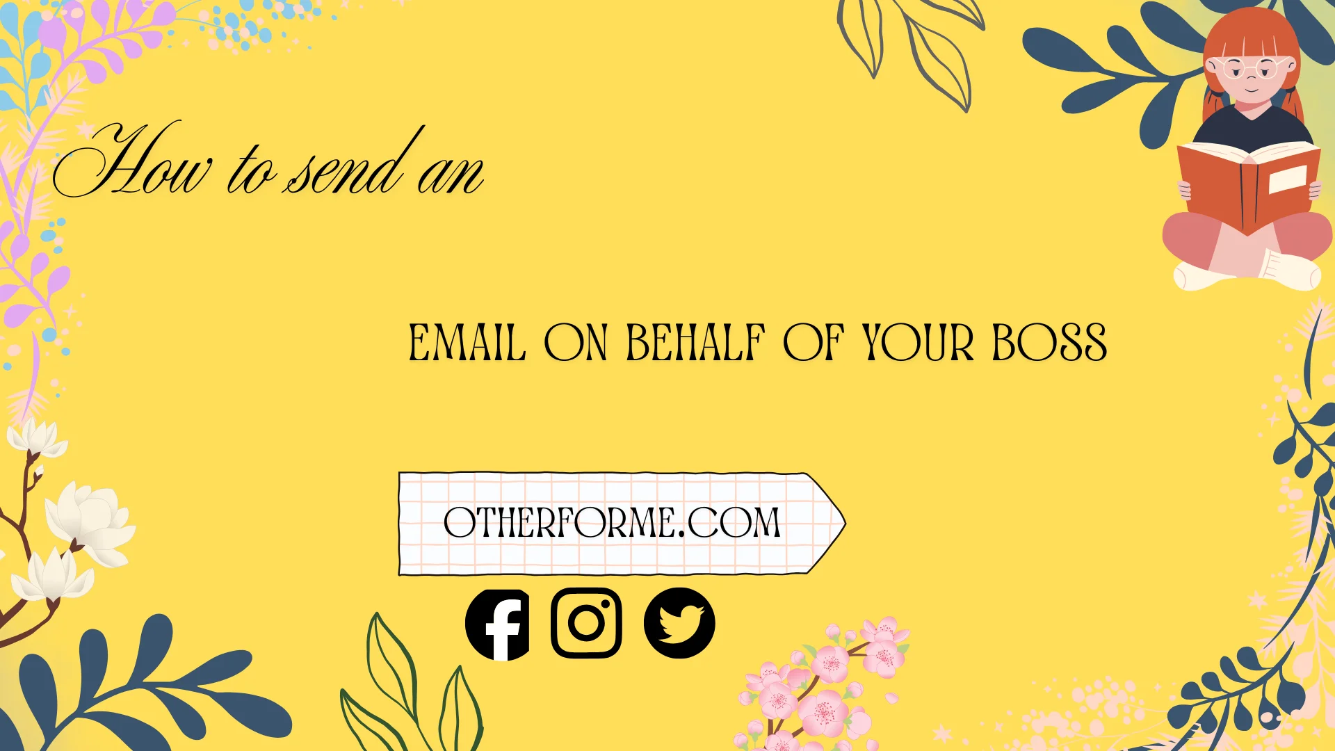 email on behalf of boss