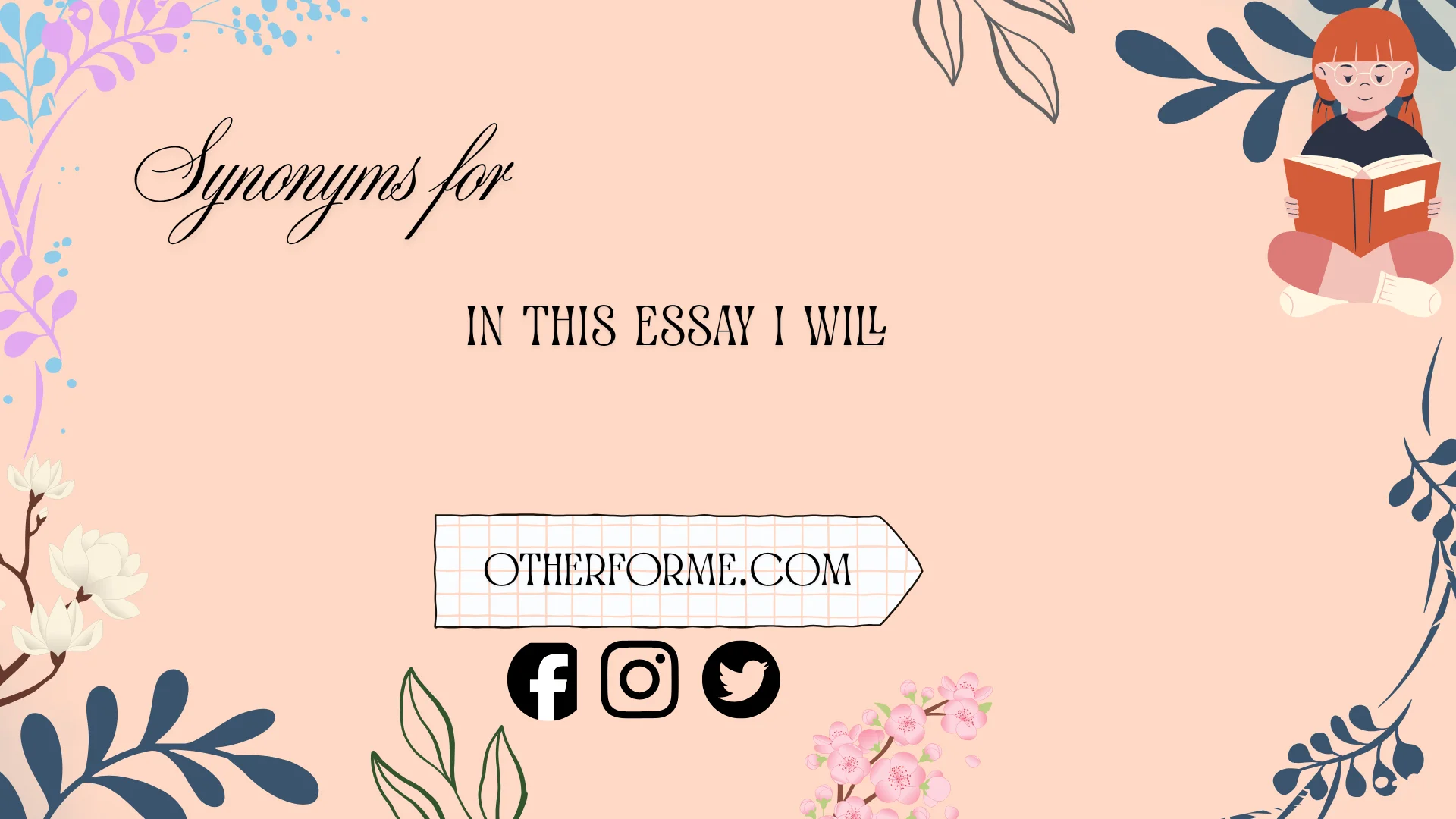 synonyms for in this essay i will