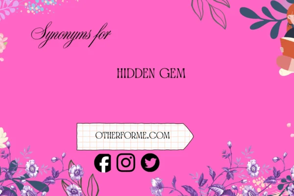 synonyms for hidden gem