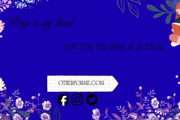 thank you for the raise in an email