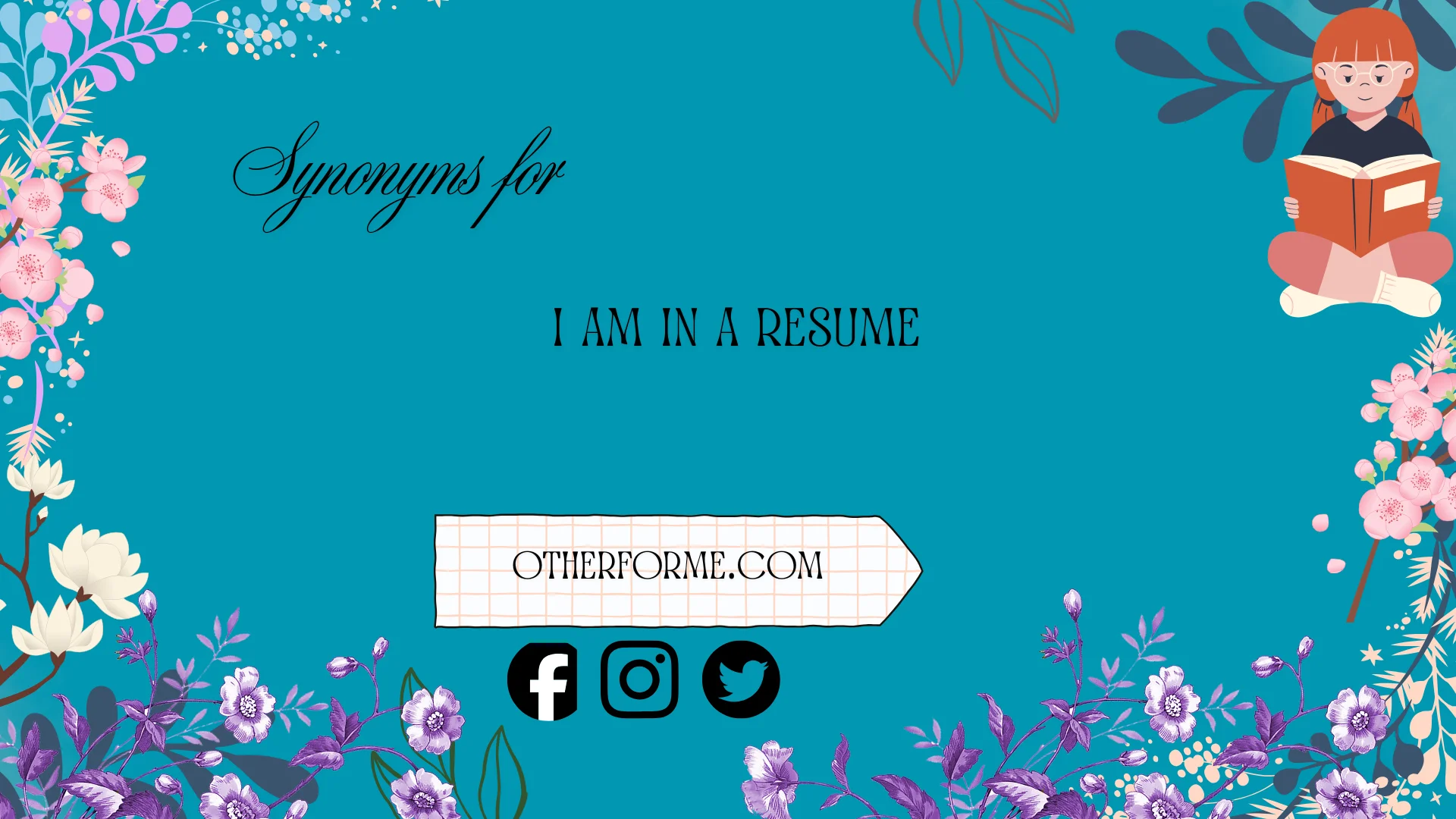 synonyms for i am in a resume