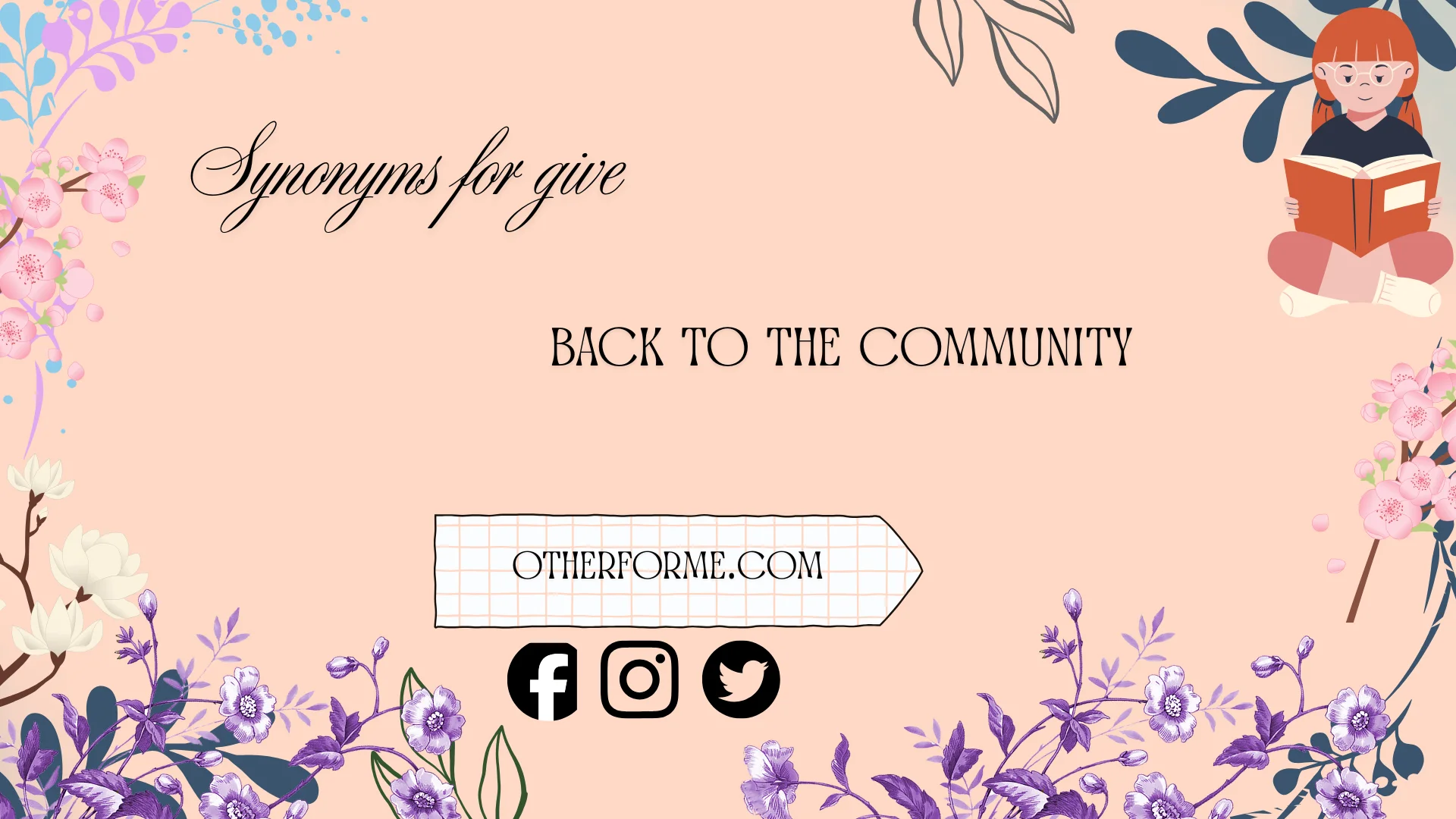 synonyms for give back to the community