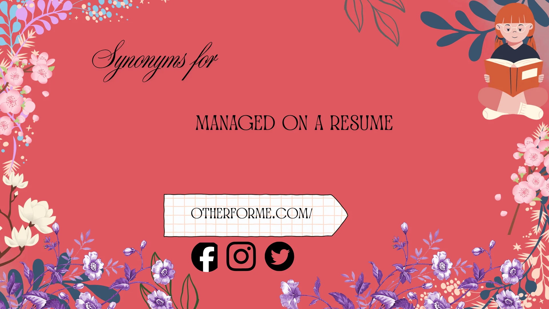 synonyms for managed on a resume