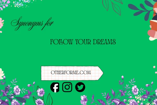 synonyms for follow your dreams