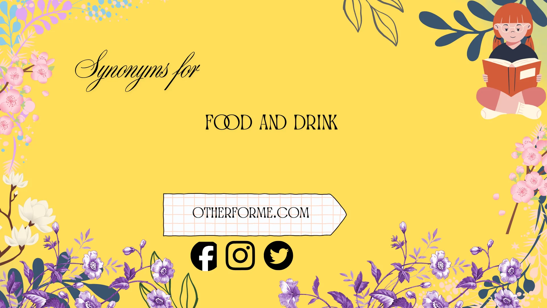 synonyms for food and drink