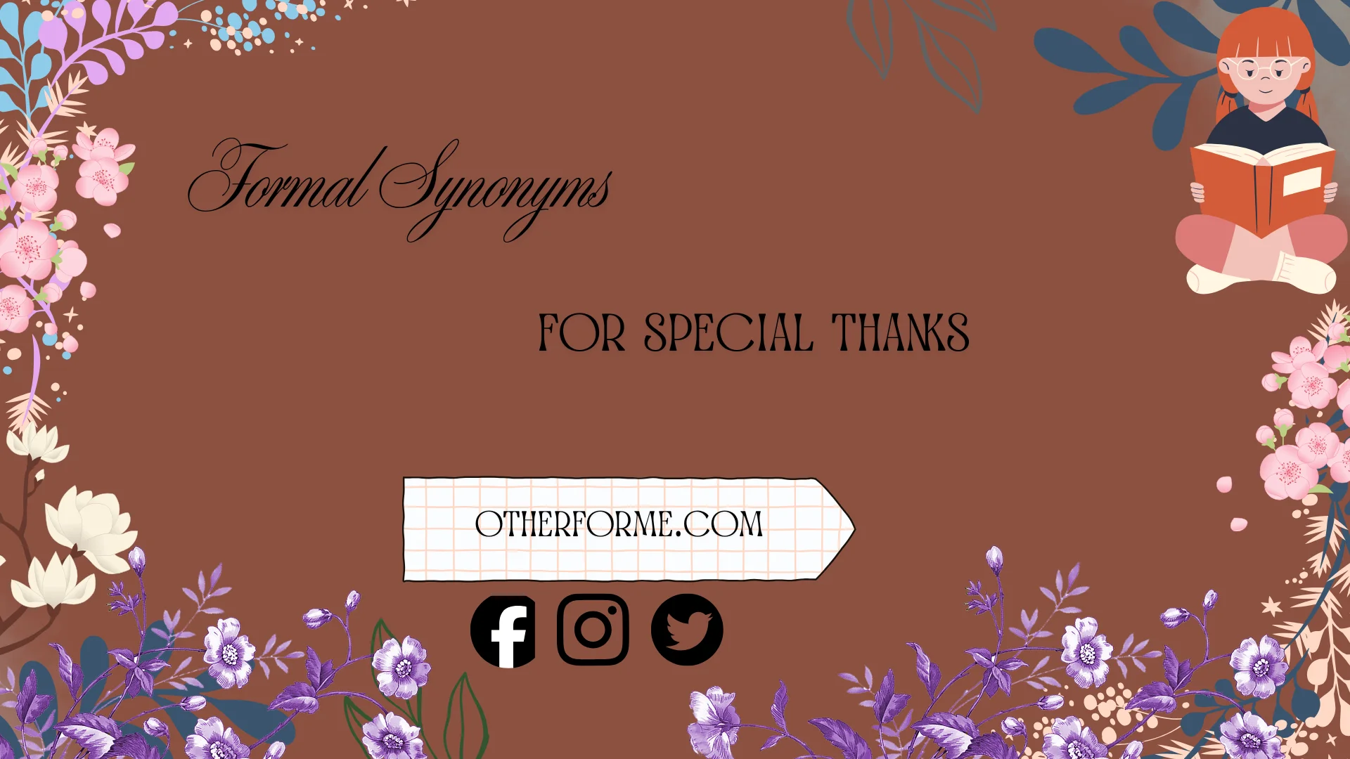 formal synonyms for special thanks