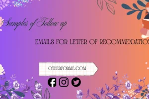 samples of follow up emails for letter of recommendation