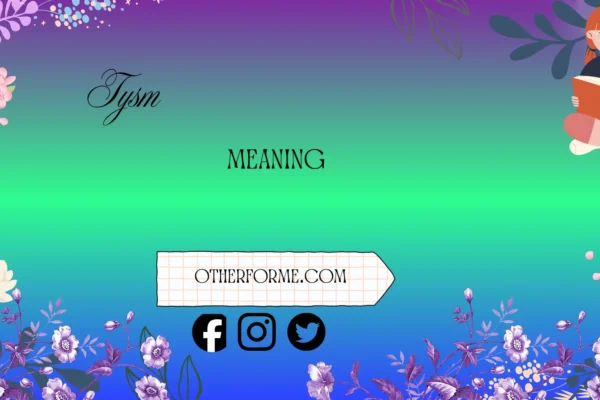 tysm meaning