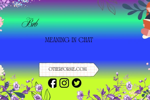 brb meaning in chat