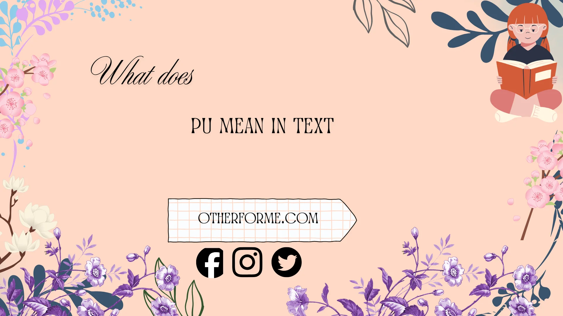 what does pu mean in text