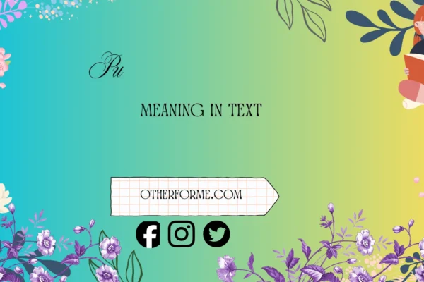 pu meaning in text