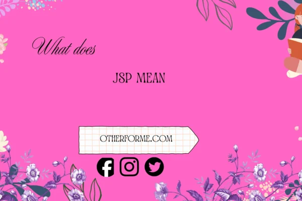 what does jsp mean