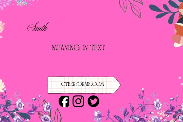 smth meaning in text