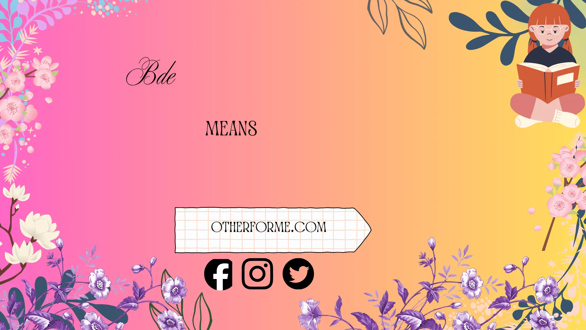 bde means