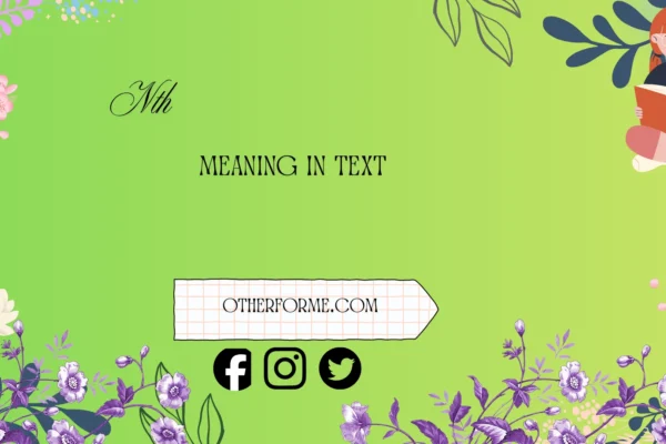 nth meaning in text