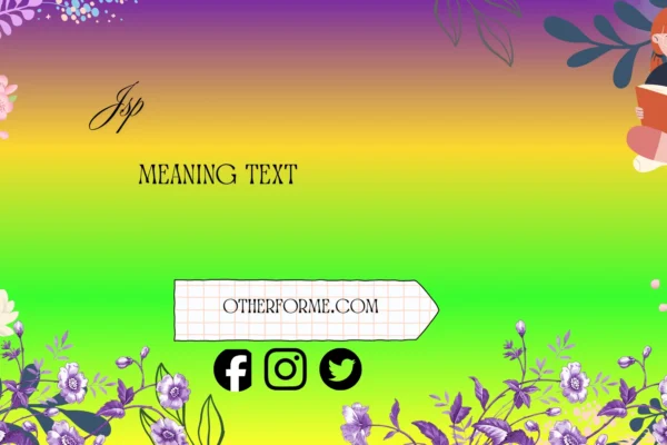 jsp meaning text