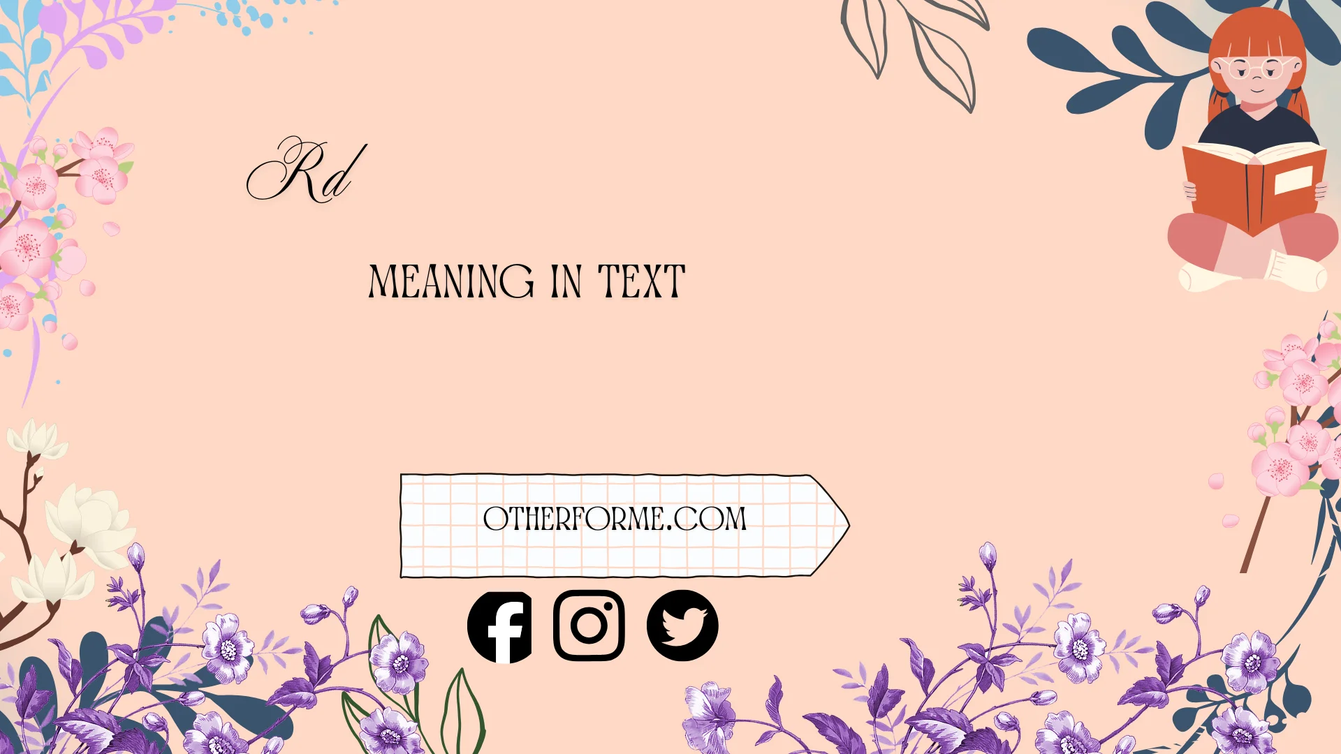rd meaning in text