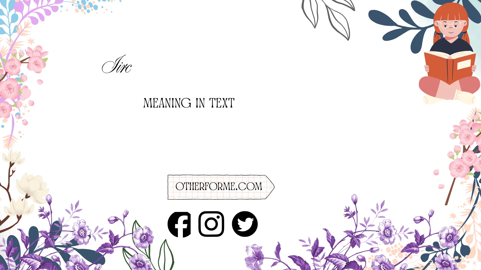 iirc meaning in text
