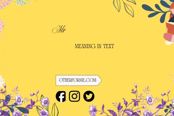 alr meaning in text