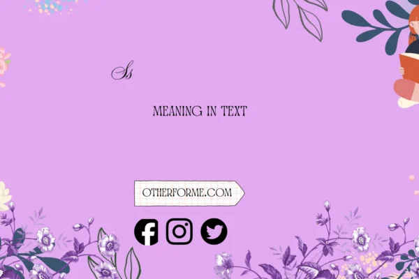 ss meaning in text