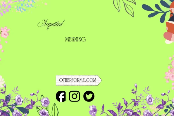 acquitted meaning
