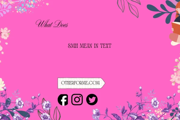 what does smh mean in text