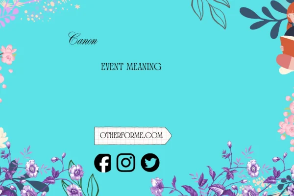 canon event meaning