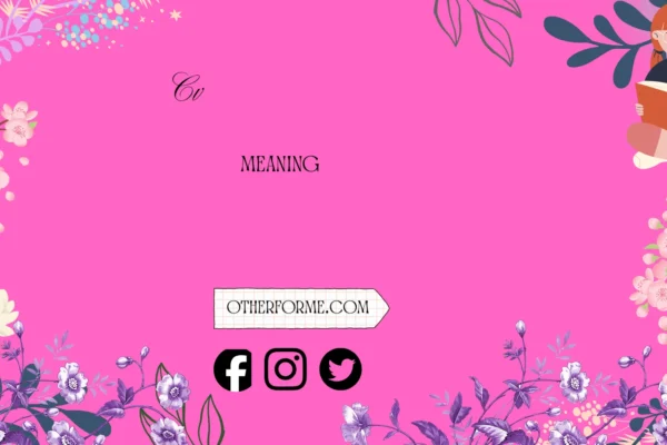 cv meaning