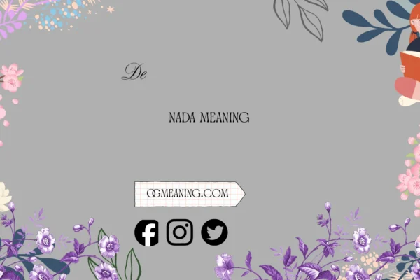 de nada meaning