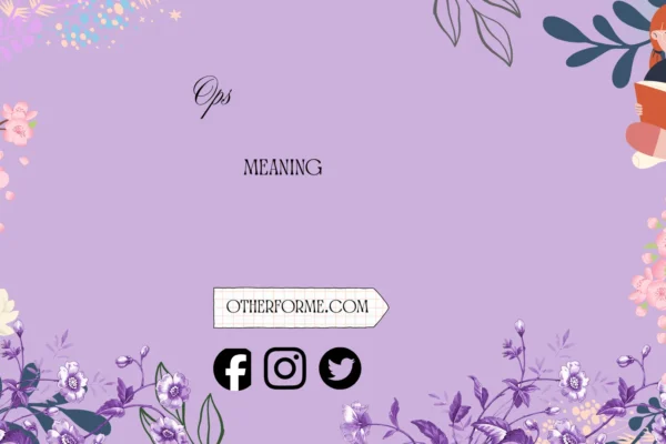 ops meaning
