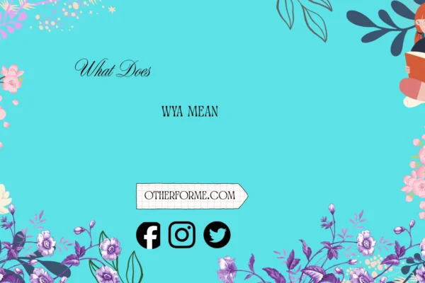what does wya mean