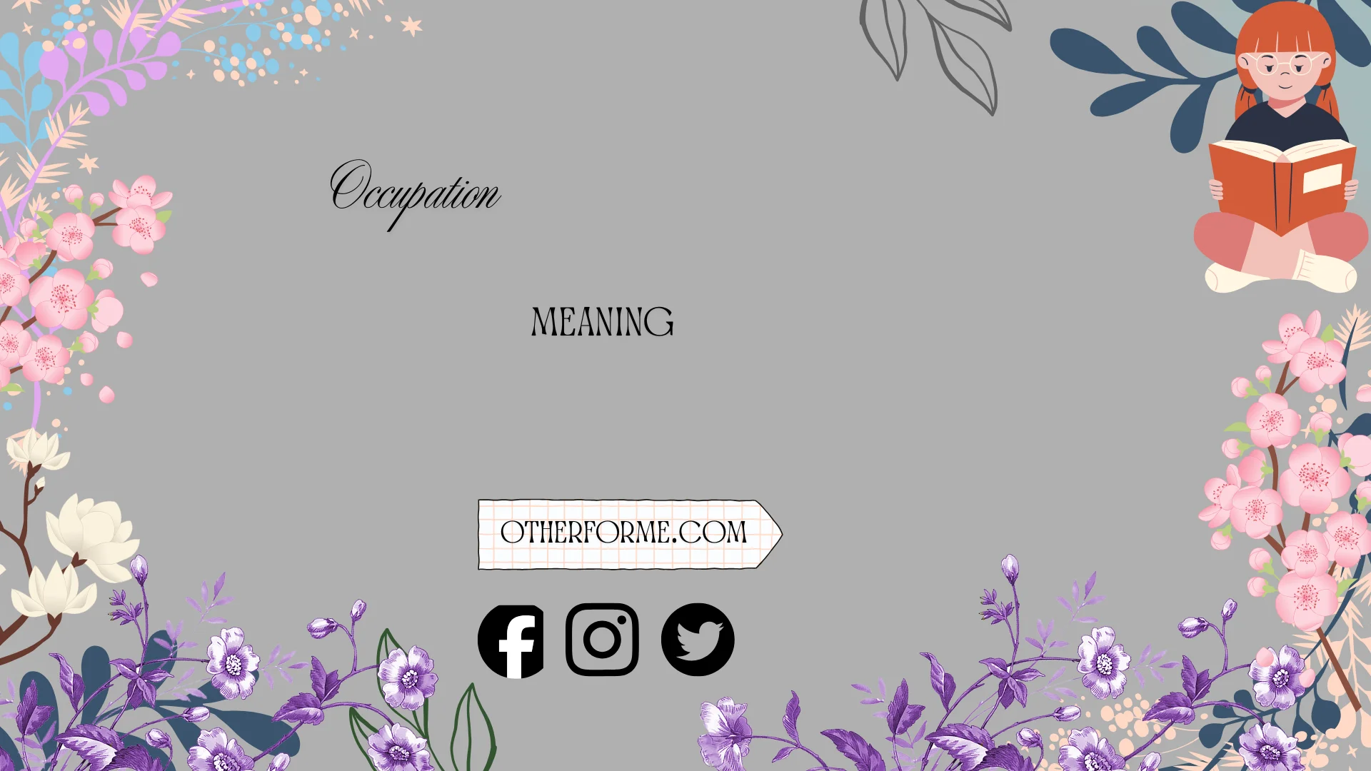 occupation meaning