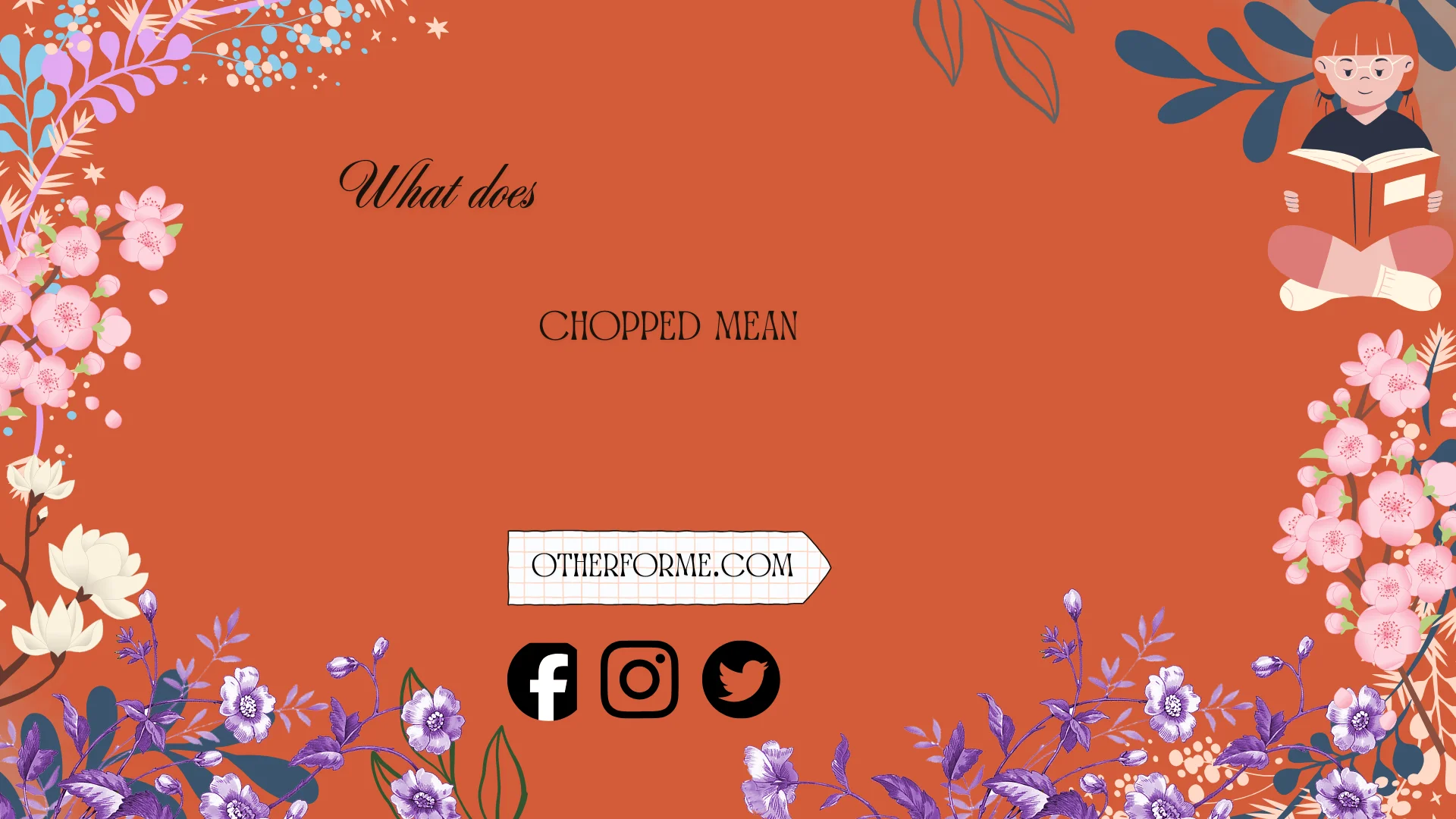 what does chopped mean