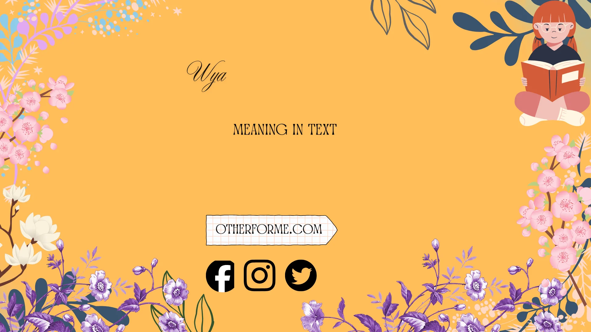 wya meaning in text
