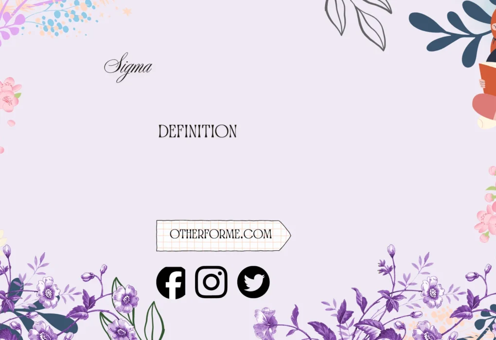 "sigma definition"