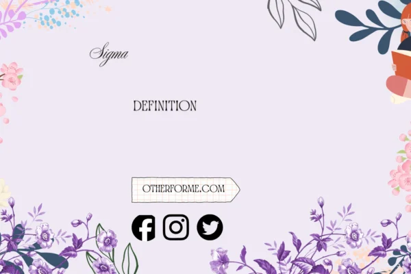 "sigma definition"